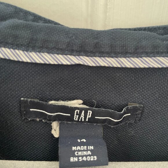 Gap Cotton Navy Blue Dress, Size 14 - Picture 2 of 5